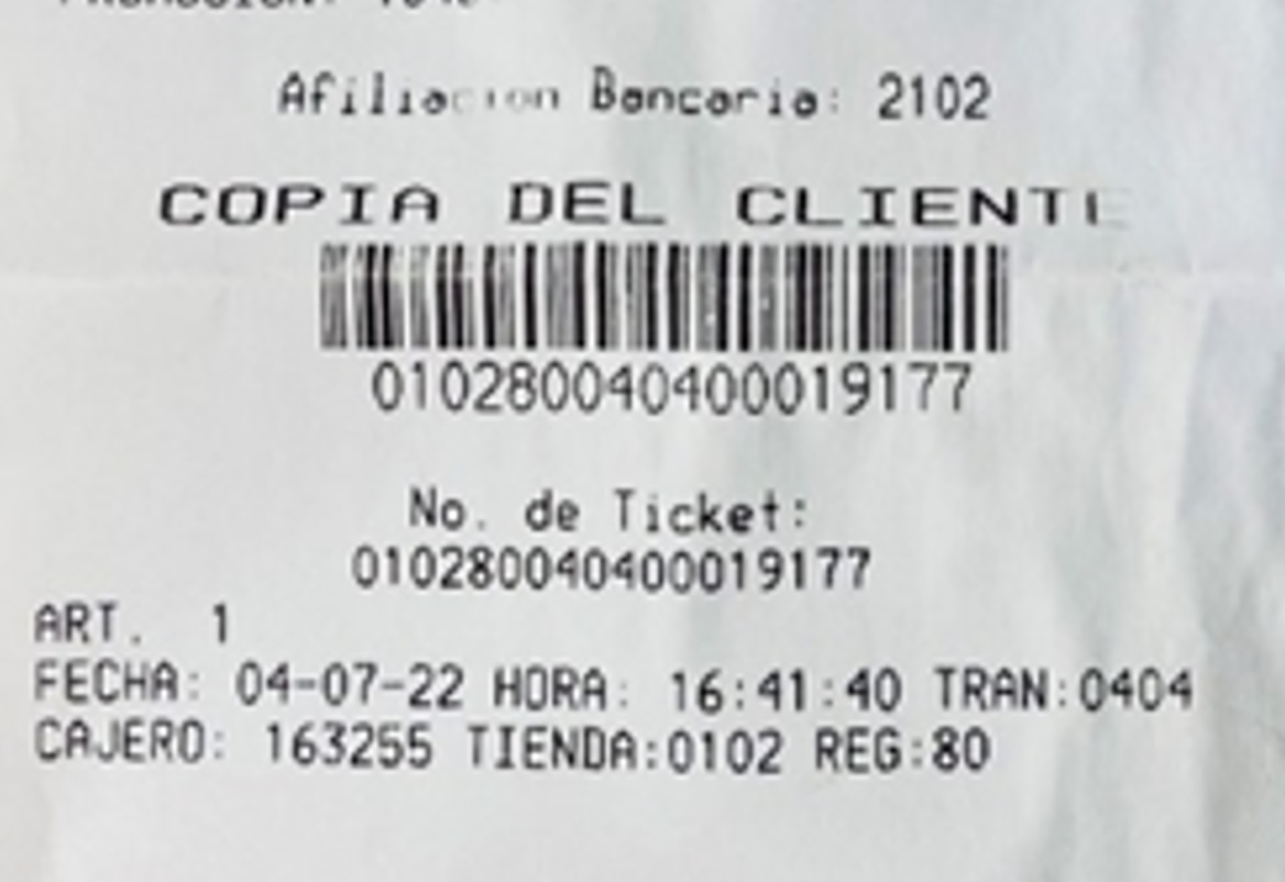 guía del ticket